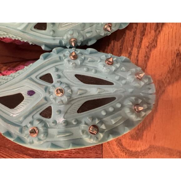 Saucony Spitfire 5 Womens 9.5 Track Spikes Cleats 7 Implements Purple Shoes Run - Picture 11 of 16